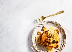 Banana bread pancakes recipe