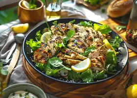 Spicy Grilled Chicken Caesar Salad recipe