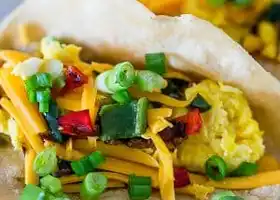 Poblano Egg Breakfast Tacos recipe