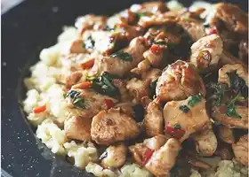 Thai Chicken with Basil & Cauliflower Fried Rice - Low Carb recipe