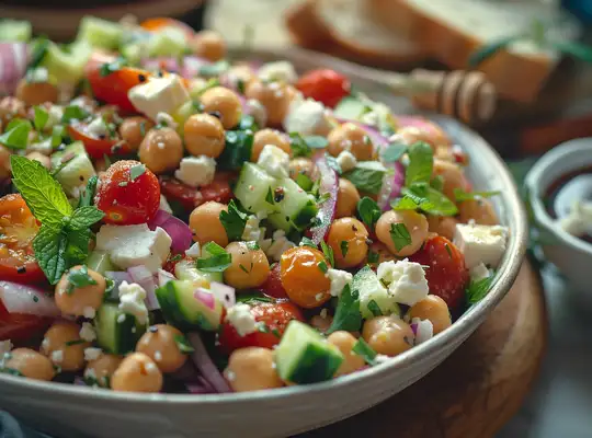 Stashcook | Mediterranean Bread Salad with Chickpeas