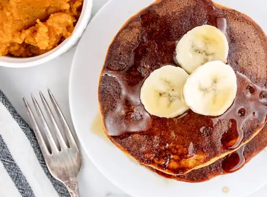 Stashcook | Four Ingredient Healthy Pumpkin Pancakes