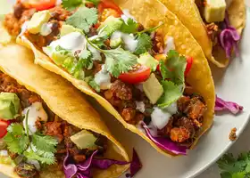 Vegan Tacos (with Black Bean & Walnut Filling!) recipe