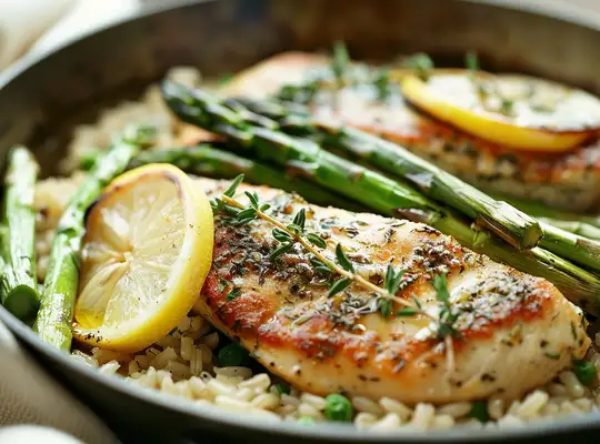 Stashcook | Turkey, Asparagus & Brown Rice Skillet