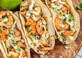 Spicy Cilantro-Lime Shrimp Tacos recipe