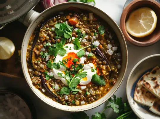 Stashcook | Smoky Eggplant Lentil Stew