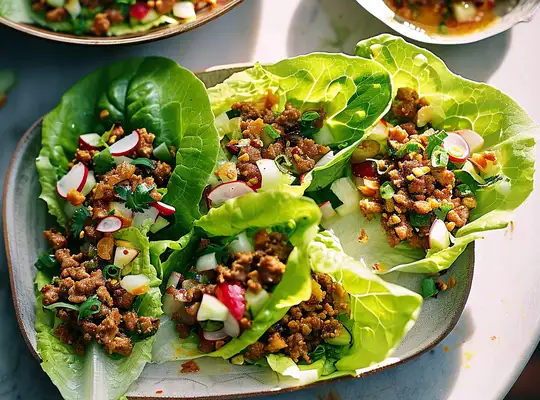 Easy 30 Minute Pork Lettuce Wraps Recipe