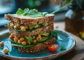 Mediterranean Chickpea & Sun-Dried Tomato Sandwich recipe