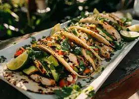 Grilled Chicken Tacos with Avocado Salsa recipe