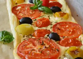 Veggie Puff Pastry Pizza recipe