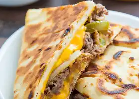 Loaded Philly Cheesesteak Quesadillas recipe