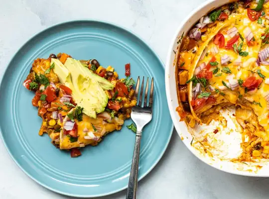 Stashcook | Vegetarian Enchilada Casserole