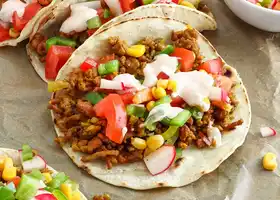 Curried Beef Tacos with Sweet Corn Salsa recipe