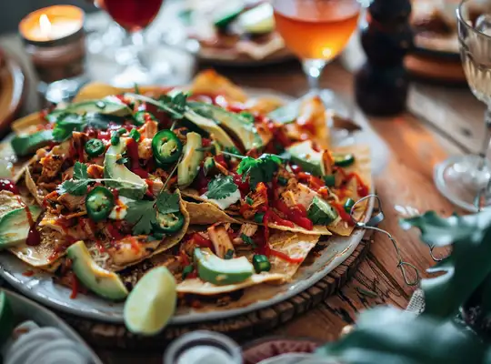 Stashcook | Spicy BBQ Chicken Nachos