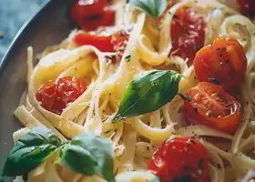 Creamy Roasted Garlic and Tomato Fettuccine recipe