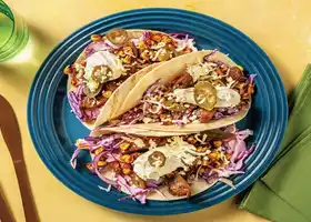 Chipotle Beef & Corn Tacos with Slaw & Jalapeños Pre-Prepped | Three Steps | Ready in 15 recipe