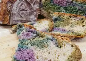 Multicoloured Sourdough Bread recipe