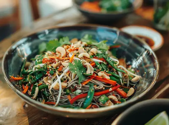 Soba Noodle Salad with Snap Peas