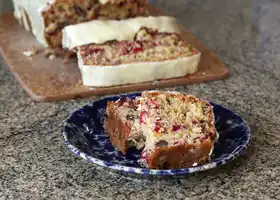 Cranberry Orange Bread With Orange Icing recipe