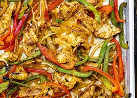 Sheet Pan Chicken Fajitas recipe