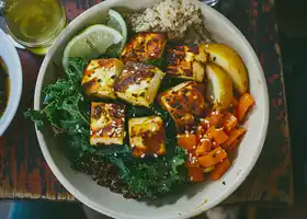 Grilled Paneer Grain Bowl recipe