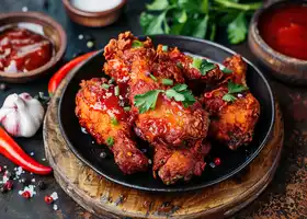 Crispy Chicken with Spicy Tomato Sambal recipe