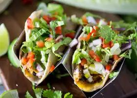 Chipotle Black Bean Burger Tacos recipe