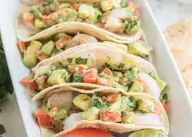 Ceviche Style Shrimp and Avocado Tacos recipe