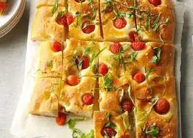 Cherry Tomato & Basil Focaccia recipe