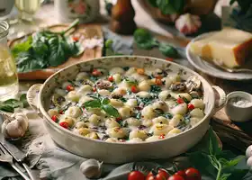 Cheesy Gnocchi and Mushroom Casserole recipe