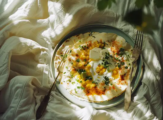 Stashcook | Whipped Feta with Charred Corn and Herb Oil