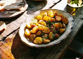 Herb-Infused Crispy Roasted Potatoes recipe