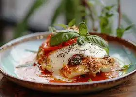Herbed Chicken with Tomato Sauce and Cheese recipe