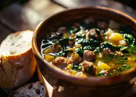 Hearty Sausage and Spinach Soup recipe