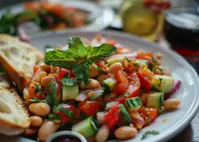 Mediterranean Bean and Crouton Salad recipe