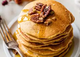 Whole Wheat Pumpkin Pecan Pancakes recipe