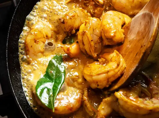 Stashcook | Coconut Shrimp Curry With Mushrooms