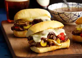 Pressure-Cooker Philly Cheesesteak Sandwiches recipe