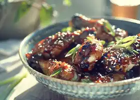 Honey-Soy Glazed Chicken Wings with Sesame recipe