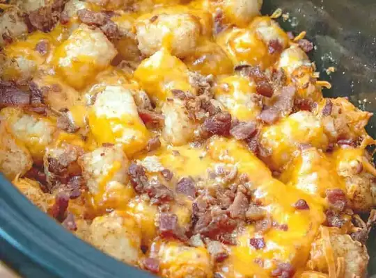 Stashcook | Crock Pot Chicken Tater Tot Casserole (+Video)