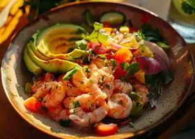 Citrusy Shrimp Ceviche with Avocado recipe