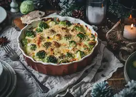Brussels Sprouts and Three-Cheese Bake recipe