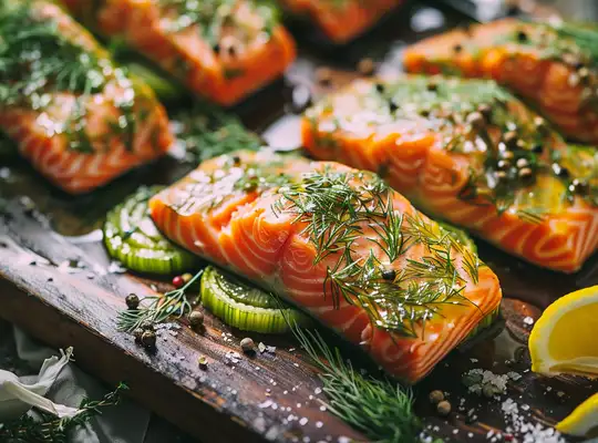 Stashcook | Baked Salmon with Dill and Lemon-Infused Leeks
