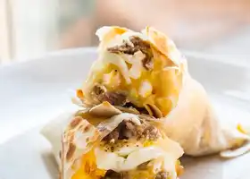 Microwave Sausage and Egg Burrito or Breakfast Tacos recipe