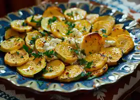 Golden Zucchini Coins with Honeyed Ricotta recipe