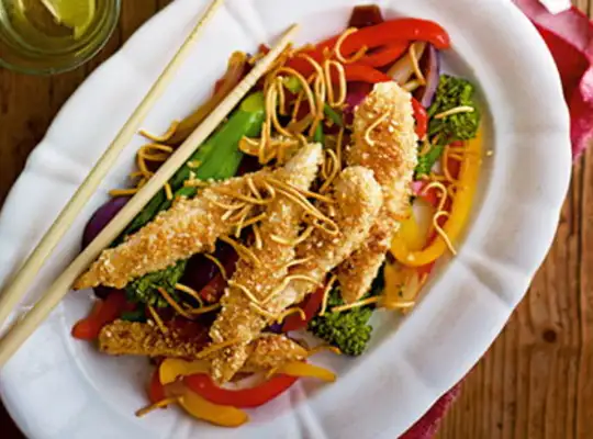 Stashcook | Sesame chicken with tenderstem broccoli