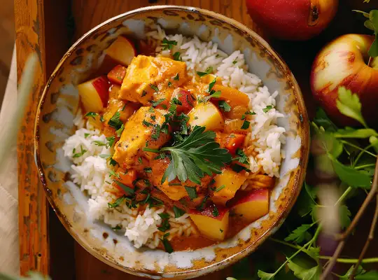 Stashcook | Chicken & Red Apple Curry with Jasmine Rice