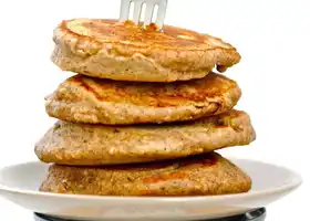 Pumpkin Protein Pancakes (4 Ingredients!) recipe