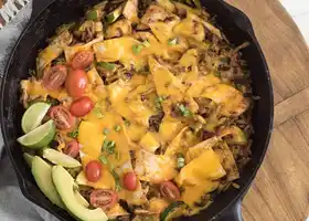 One Pan Chicken Enchilada Casserole recipe