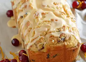 Cranberry Orange Bread with Grand Marnier Glaze recipe